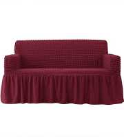 Maroon 2 Seat's Sofa Cover