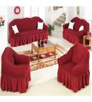 Maroon 3+2+1+1 Seat's Sofa Cover