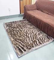 Tiger Color Fur Rugs Carpets for Drawing and Living Room(58''/37")